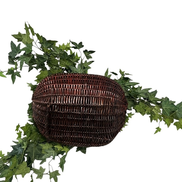 Set Of 2 Gold Leaf Collection Silk Artificial English Ivy Basket - Picture 5 of 11